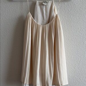Paper Crane Cream Pleated Camisole